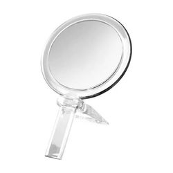 Espelho cosmético de mão com lente de aumento - Beauté - CrysBel